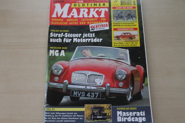Deckblatt Oldtimer Markt (05/2001)